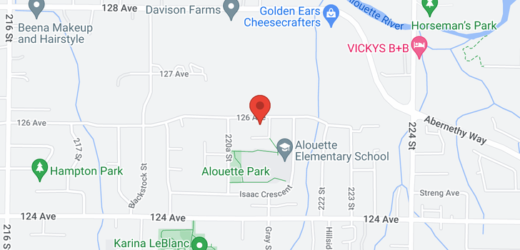 map of 22088 126 AVENUE